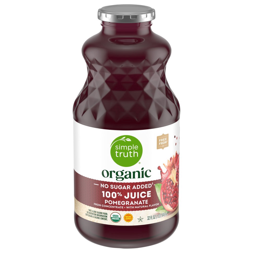 slide 2 of 3, Simple Truth Organic 100% Pomegranate Juice - 32 fl oz, 32 fl oz