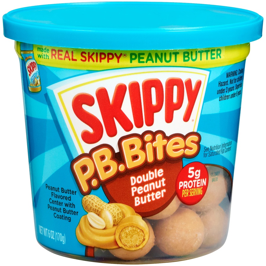 Skippy P.B. Bites Double Peanut Butter Snack 6 oz | Shipt