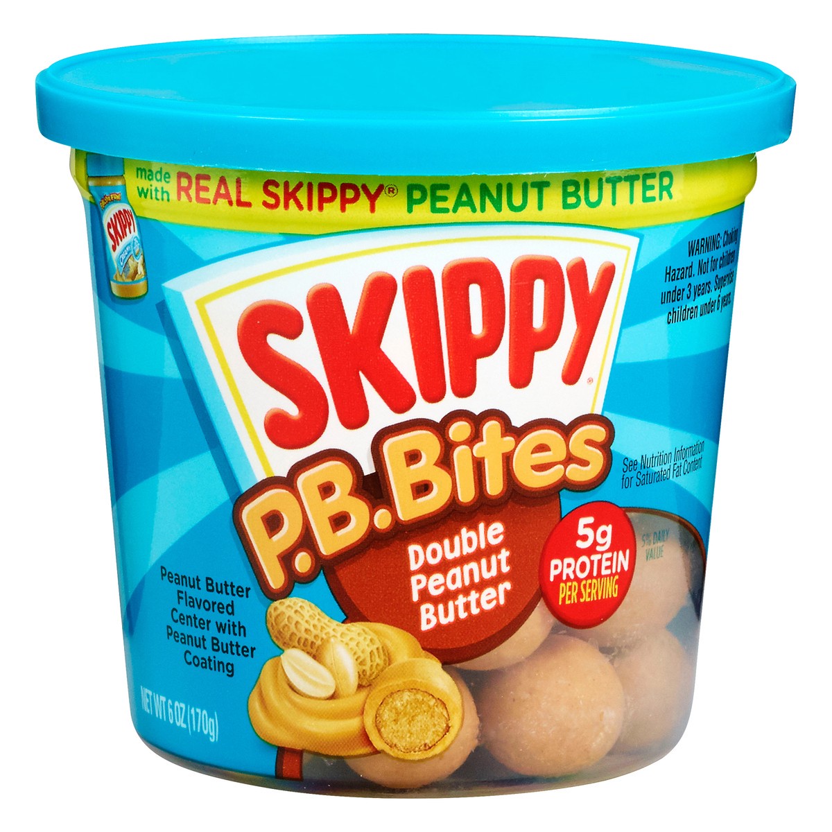 slide 1 of 12, Skippy Double Peanut Butter PB Bites 6 oz, 6 oz