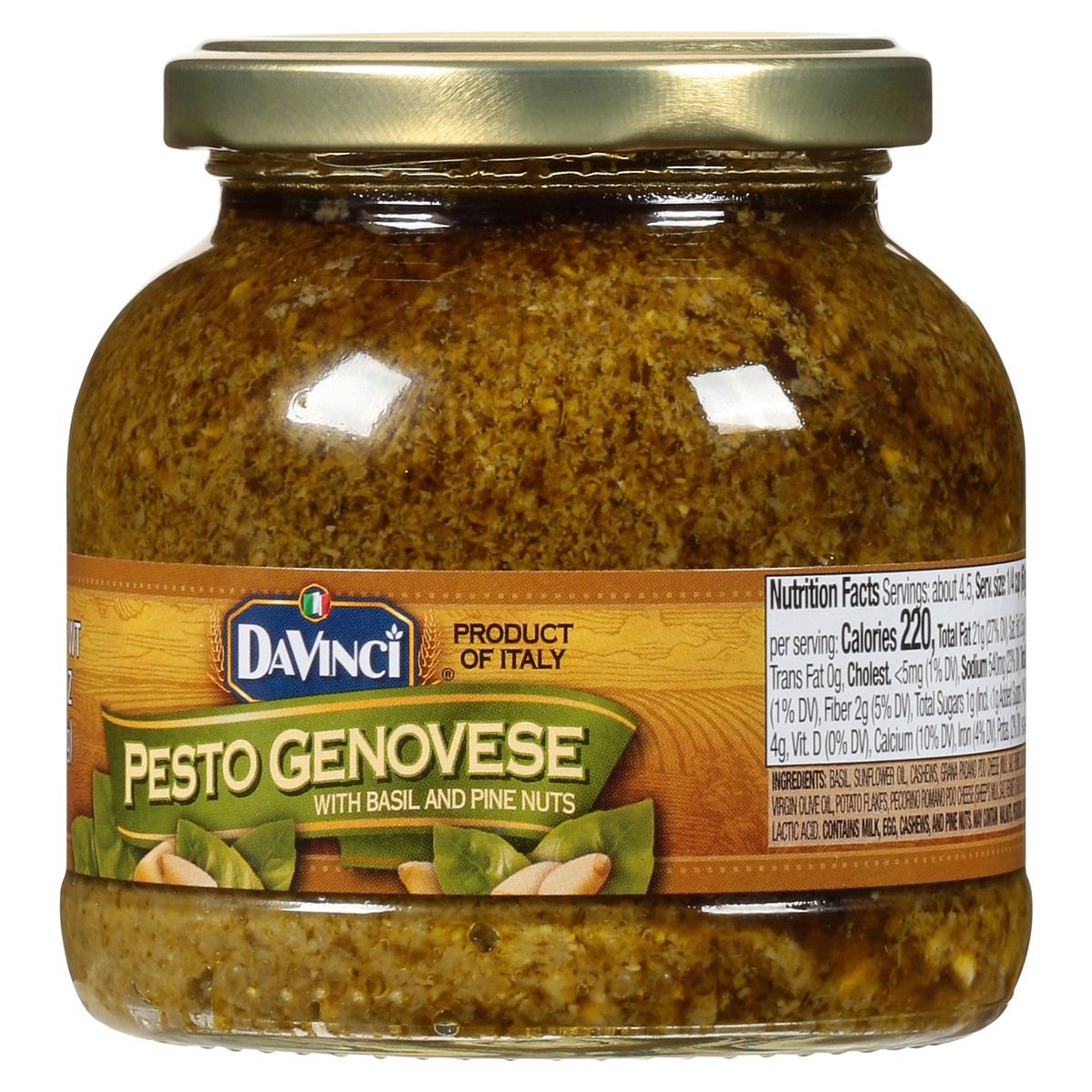 slide 3 of 11, DaVinci Pesto Genovese With Basil & Pine Nuts, 10 oz