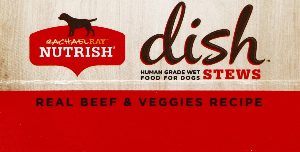 slide 2 of 5, Rachael Ray Nutrish DISH Stews Natural Grain Free Wet Dog Food, Real Beef & Veggies, 11 oz, 11 oz