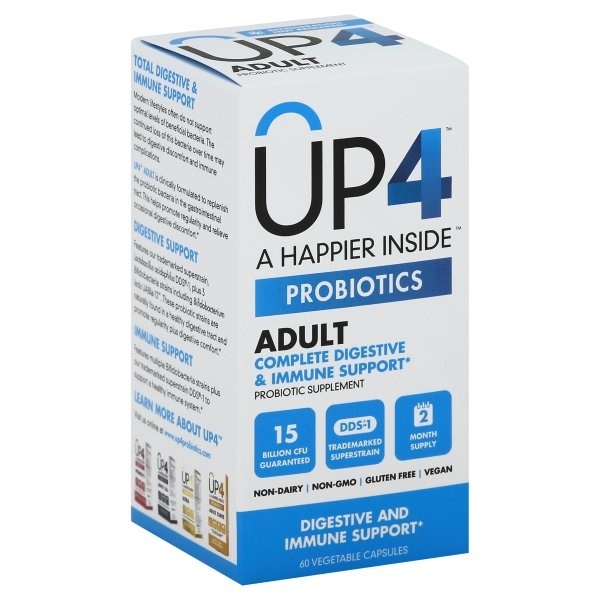 slide 1 of 4, UP4 Adult Probiotics Dietary Supplement Capsules, 60 ct
