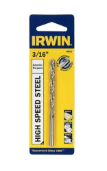 IrwinL High Speed Steel Drill Bit, 3/16 in. x 2-3/16 in.