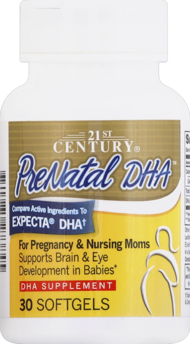 slide 1 of 7, 21st Century PreNatal DHA 30 ea, 30 ct