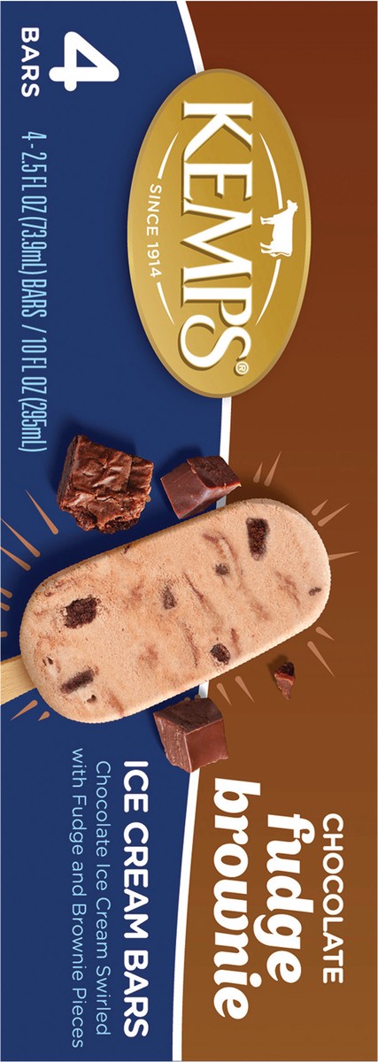 slide 10 of 15, Kemps Chocolate Fudge Brownie Ice Cream Bars,