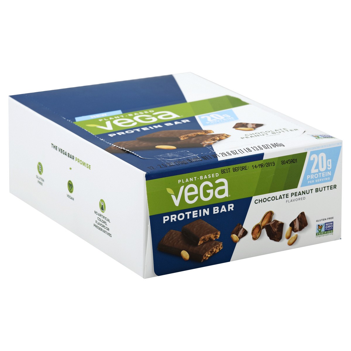 slide 7 of 10, Vega Protein Bar 12 ea, 12 ct