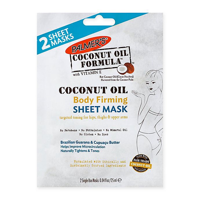 slide 1 of 1, Palmer's Coconut Oil Formula Body Firming Sheet Mask with Vitamin E, 2 ct