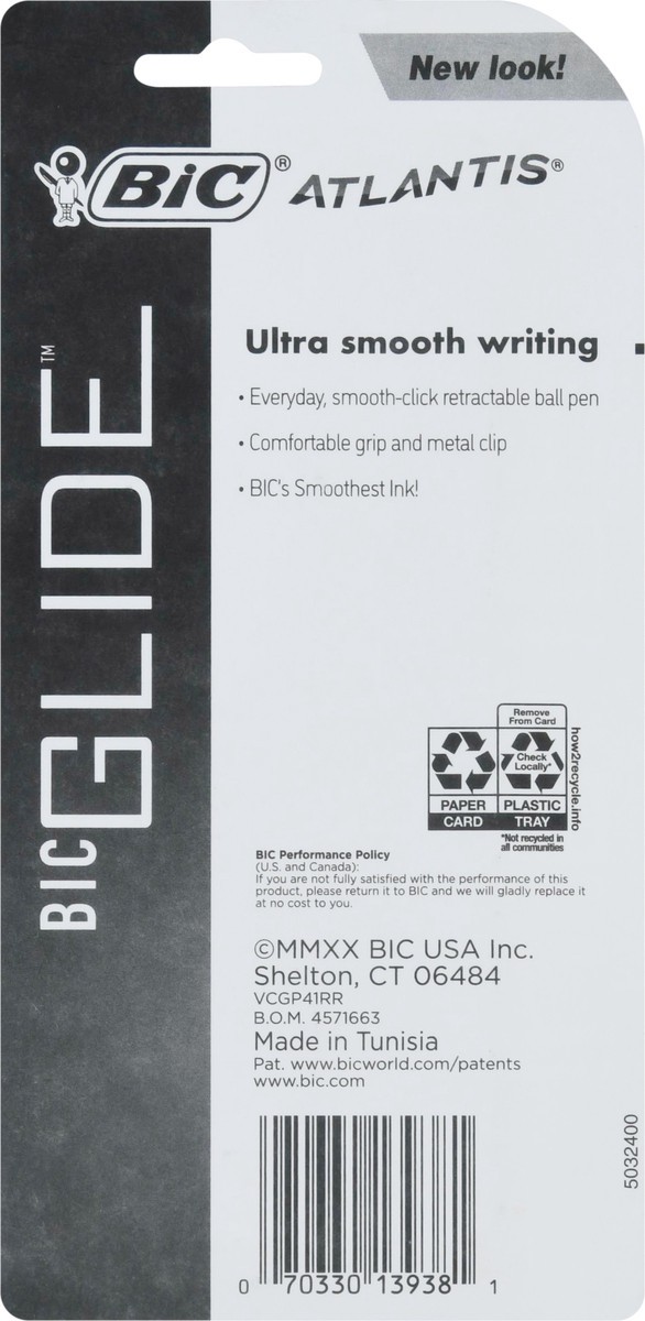 slide 4 of 9, BIC Glide Ball Pens 4 ea, 4 ct