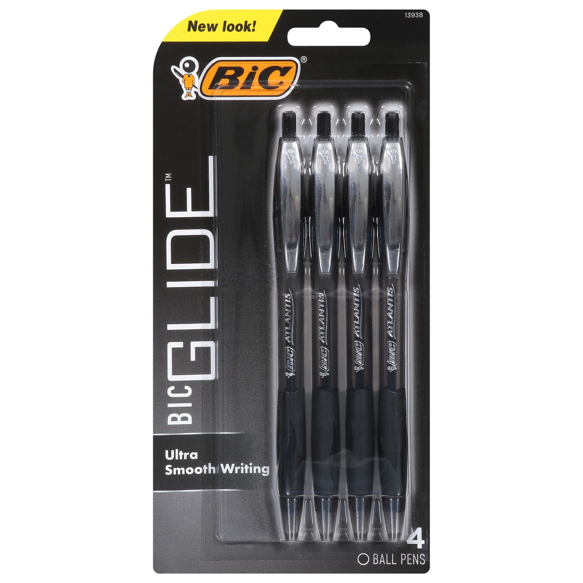 slide 1 of 9, BIC Glide Ball Pens 4 ea, 4 ct