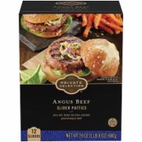 slide 1 of 1, Private Selection Angus Beef Slider Patties, 24 oz