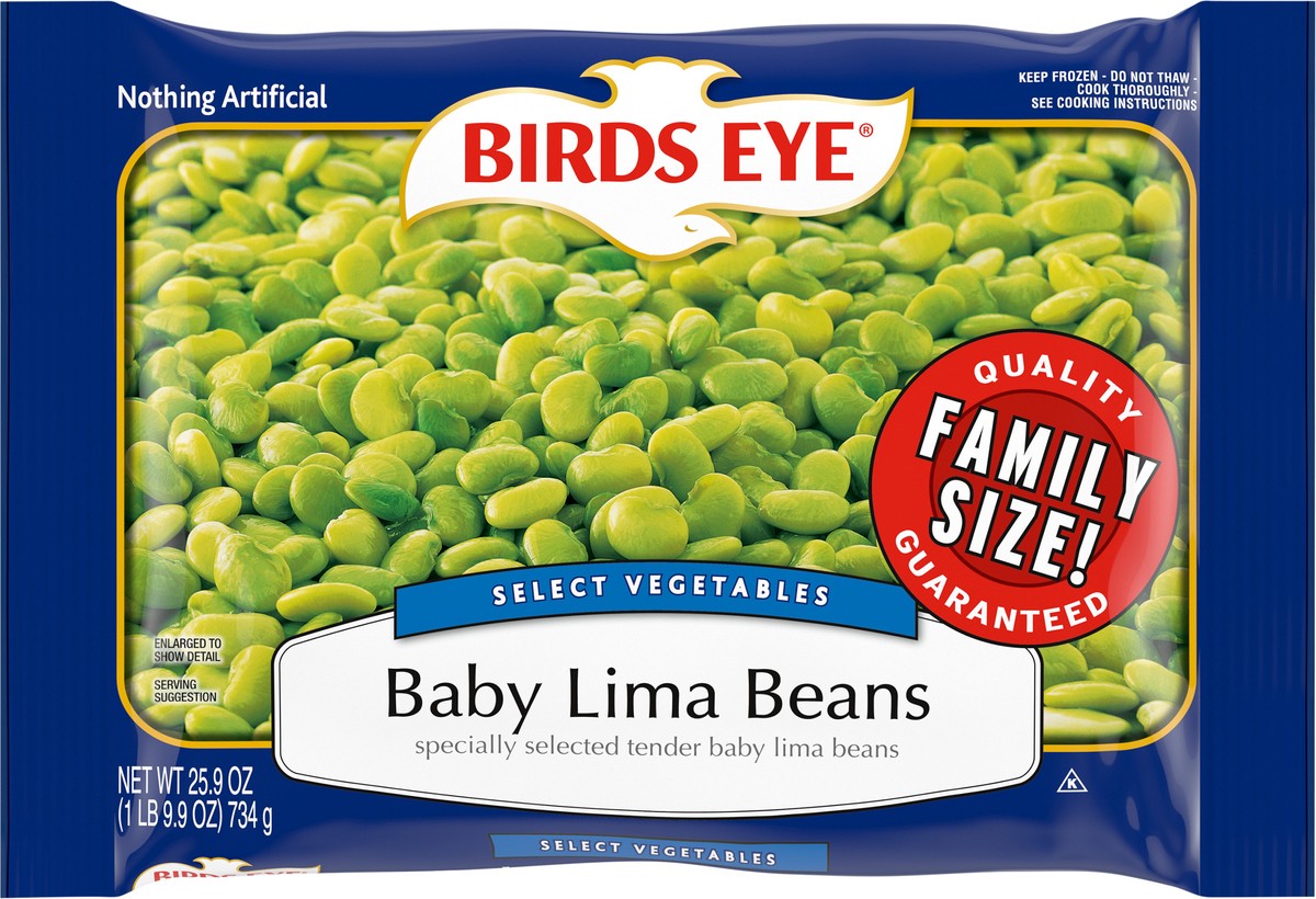 slide 10 of 11, Birds Eye Baby Lima Beans Family Size 25.9 oz, 25.9 oz