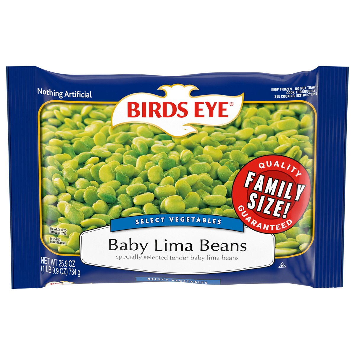 slide 6 of 11, Birds Eye Baby Lima Beans Family Size 25.9 oz, 25.9 oz