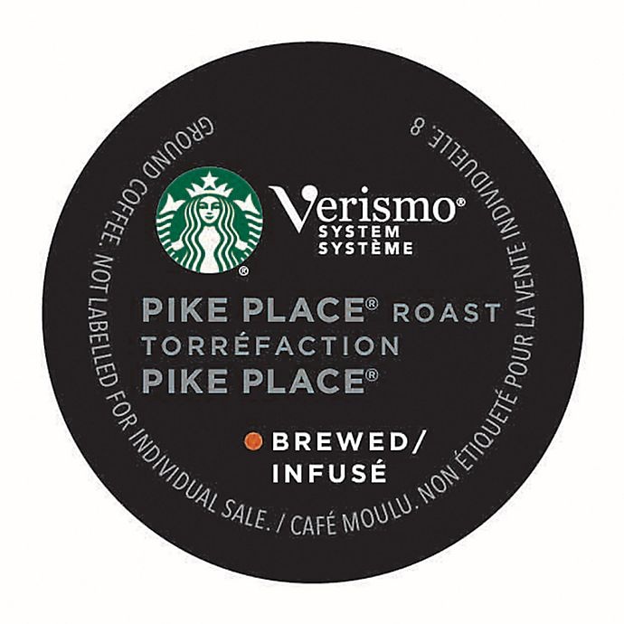 slide 1 of 4, Starbucks Verismo Pike's Place Brewed Coffee Pods, 12 ct