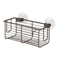 InterDesign Classico Suction Bath Basket - Bronze