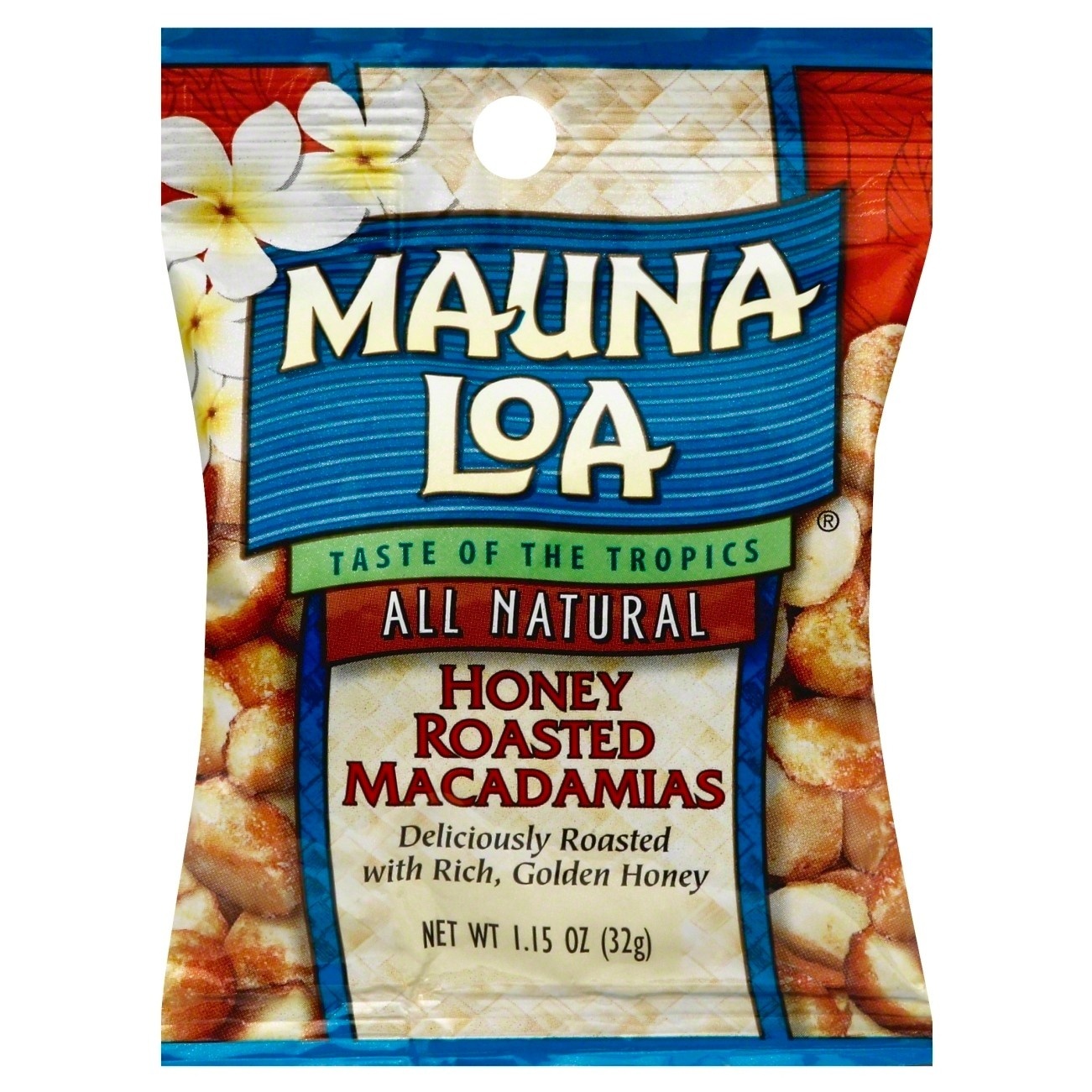 slide 1 of 1, Mauna Loa Honey Roasted Macadamias, 1.15 oz