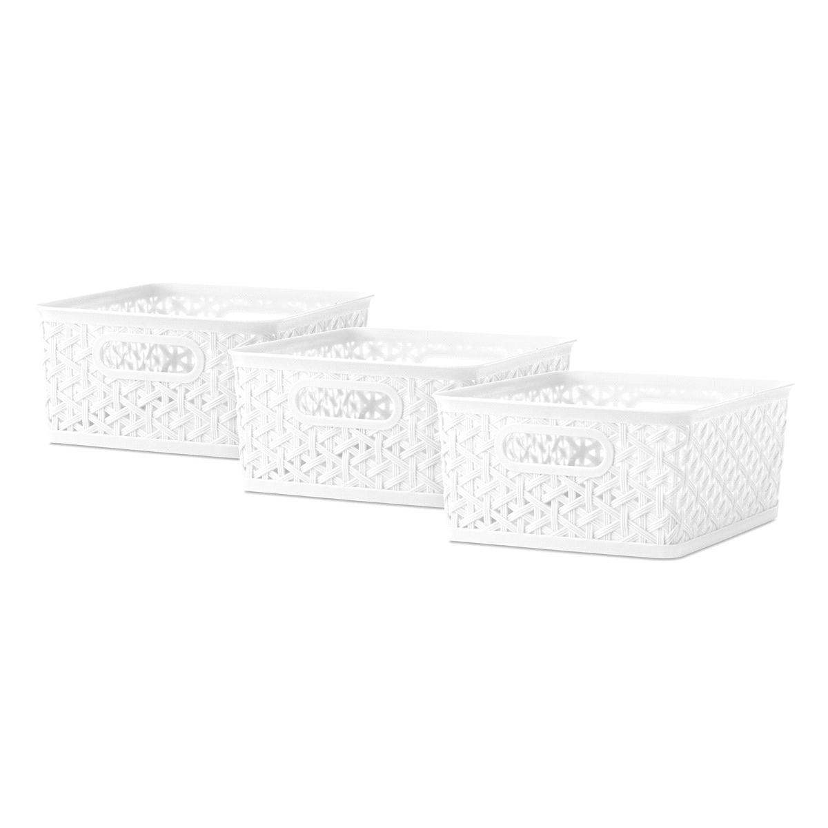 slide 1 of 1, Whitmor Small Storage Tote 3 ea, 3 ct