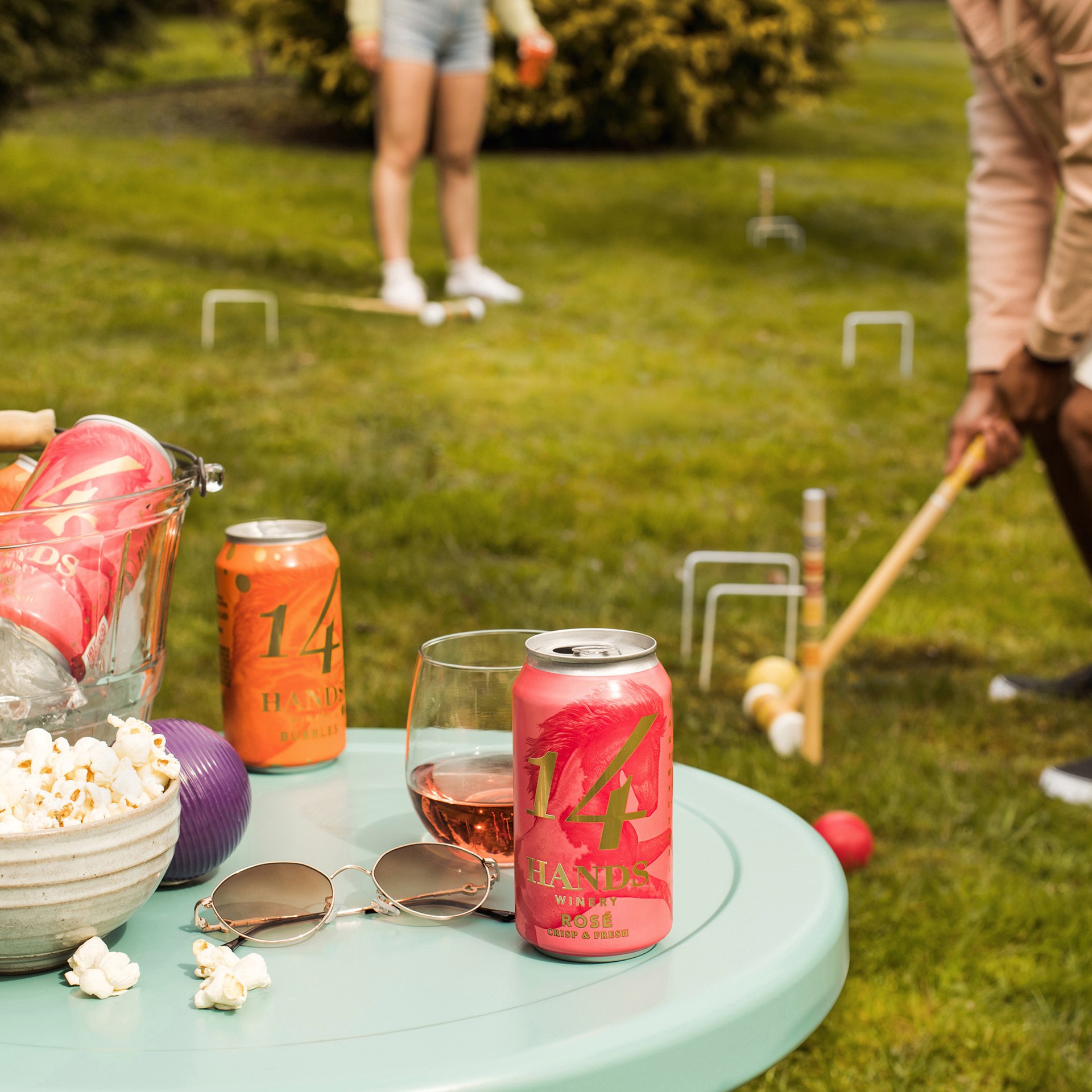 slide 5 of 6, 14 Hands Rosé Wine, 375 mL Can, 375 ml