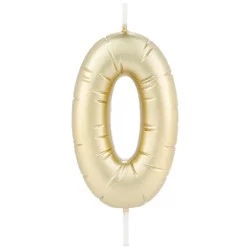 Hallmark Candle Set Gold Zero Balloon