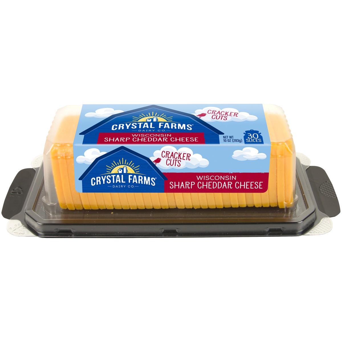 slide 2 of 3, Crystal Farms Cheese Slices, 10 oz