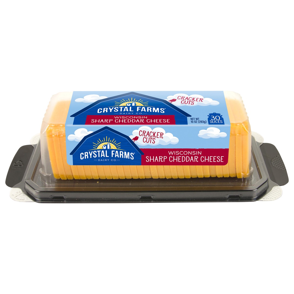 slide 1 of 3, Crystal Farms Cheese Slices, 10 oz