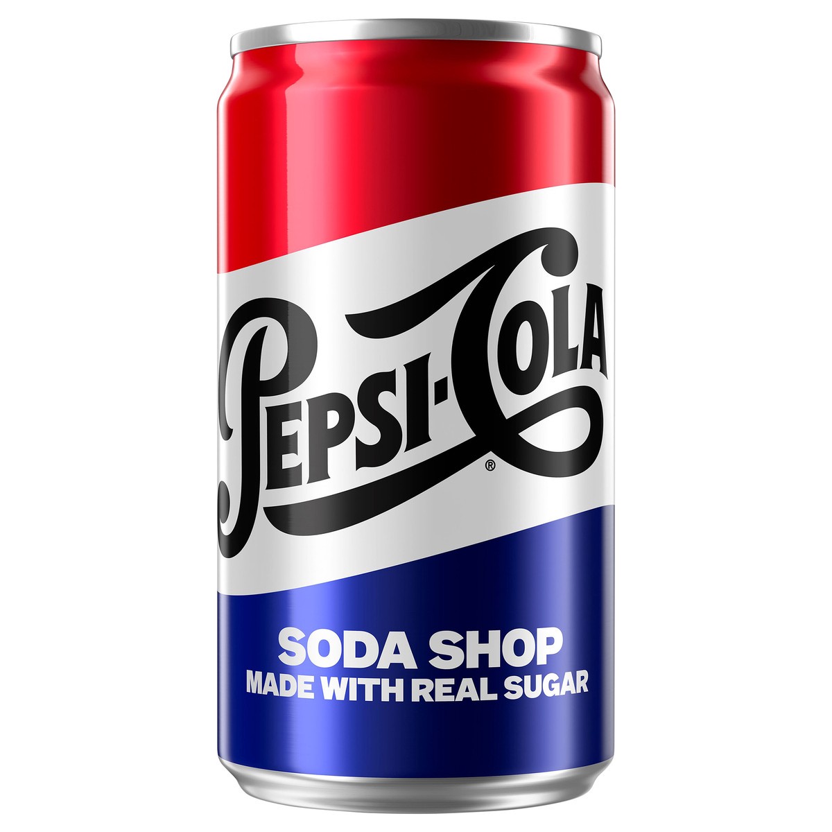 slide 1 of 3, Pepsi Cola with Real Sugar 7.5 Fluid Ounce Aluminum Can, 7.5 fl oz