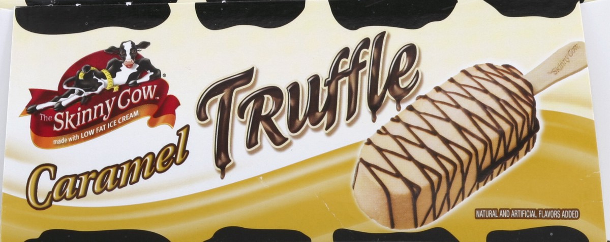 slide 2 of 6, Skinny Cow Caramel Truffle Low Fat Ice Cream Bars, 6 ct