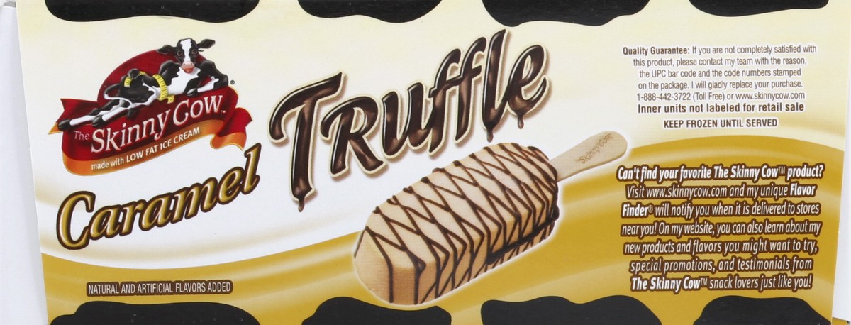 slide 4 of 6, Skinny Cow Caramel Truffle Low Fat Ice Cream Bars, 6 ct