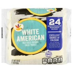 Giant Singles White American Cheese Slices - 24 ct