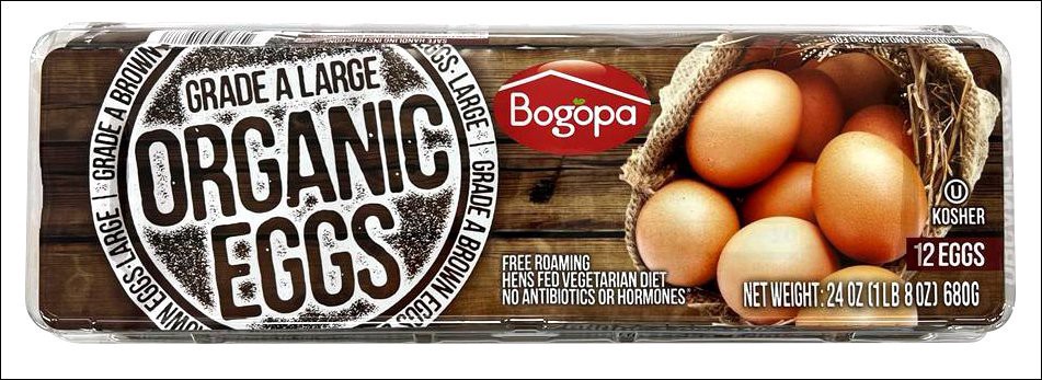 slide 1 of 1, Bogopa Organic Large Brown Eggs 1 Dozen, 12 ct