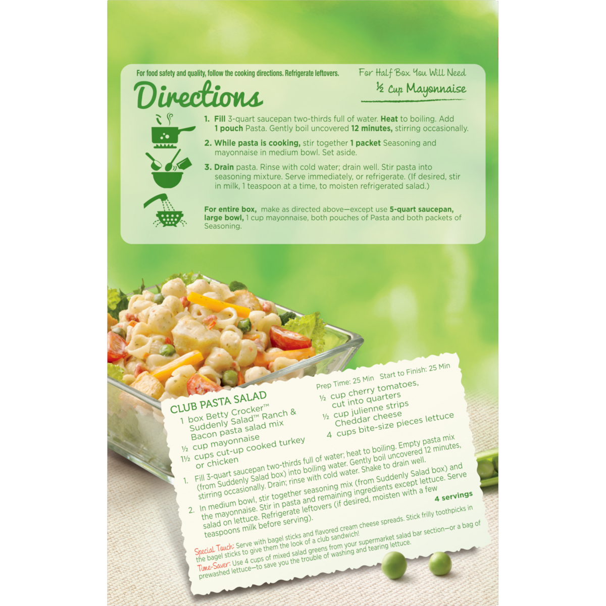 slide 8 of 13, Suddenly! Ranch & Bacon Pasta Salad Twin Pack 15 oz, 2 ct