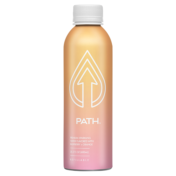 slide 1 of 1, Pathwater Raspberry Orange Purified Sparkling Water - 20.3 oz, 20.3 ct