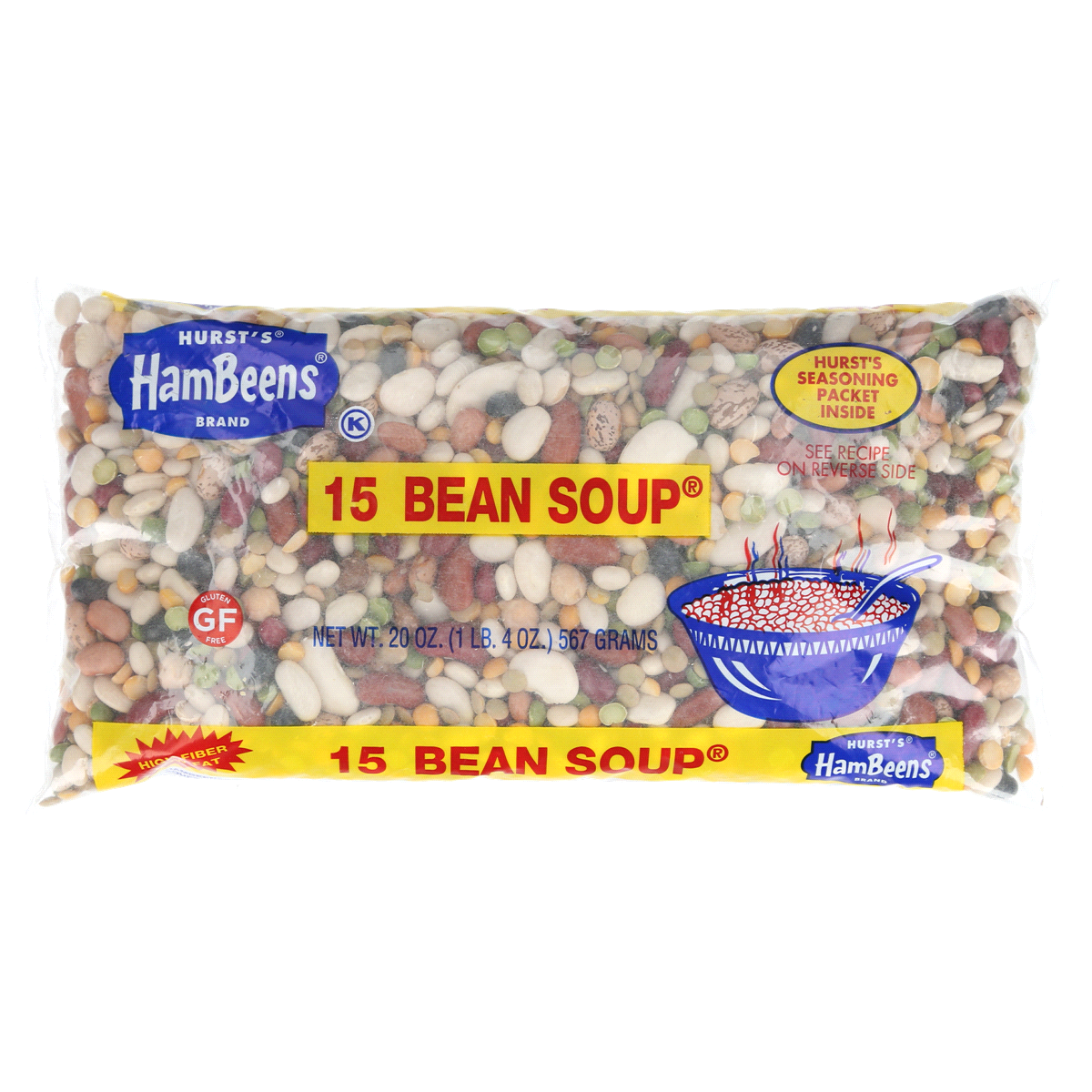 slide 1 of 1, Hurst's Regular 15 Bean Soup, 20 oz