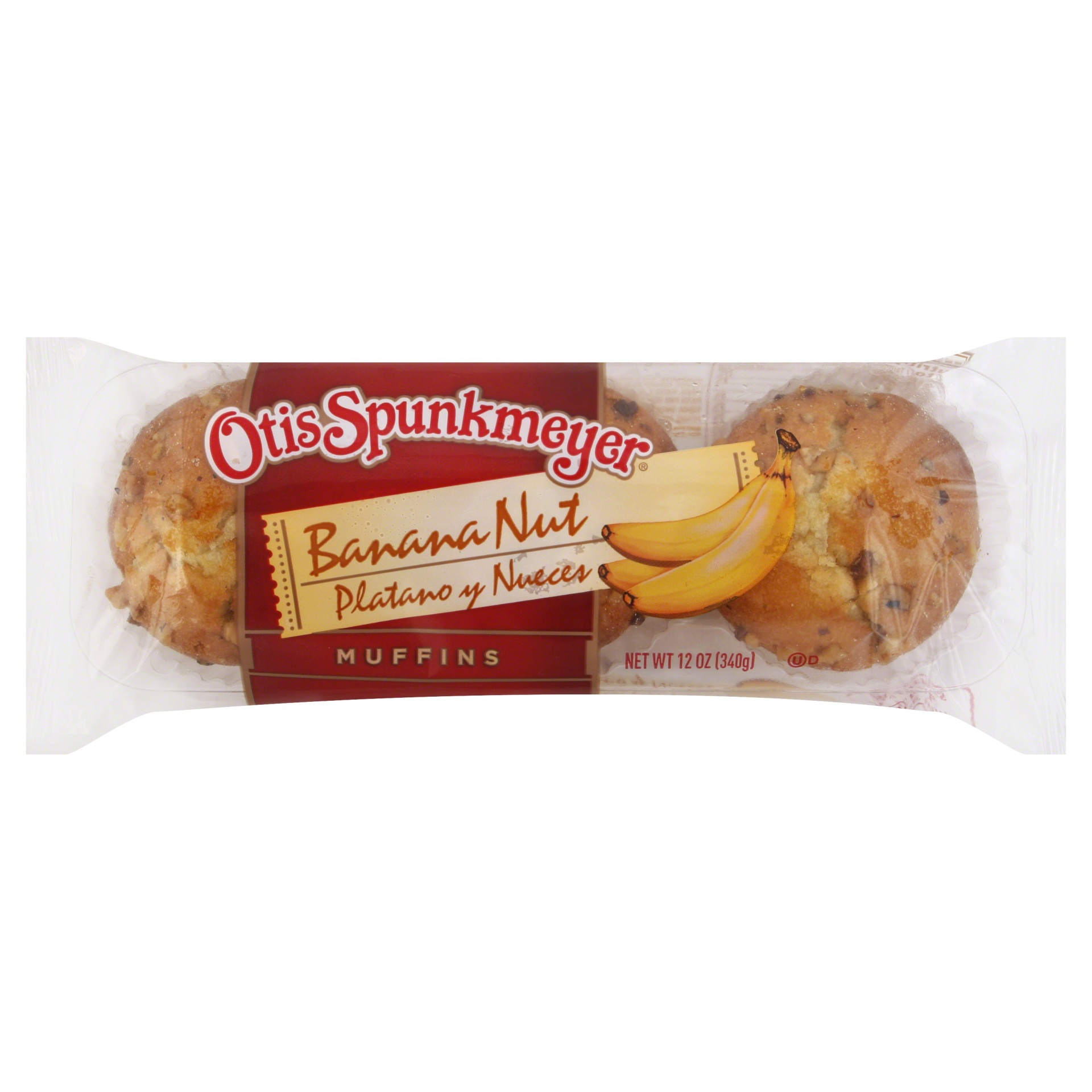 slide 1 of 1, Otis Spunkmeyer Muffins Banana Nut, 12 oz