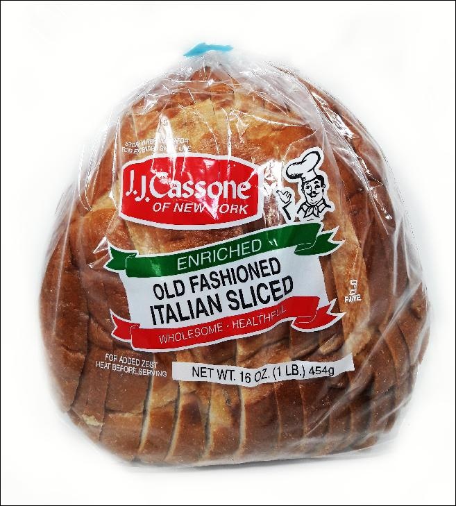 slide 1 of 1, J.J. Cassone Round Bread, 16 oz