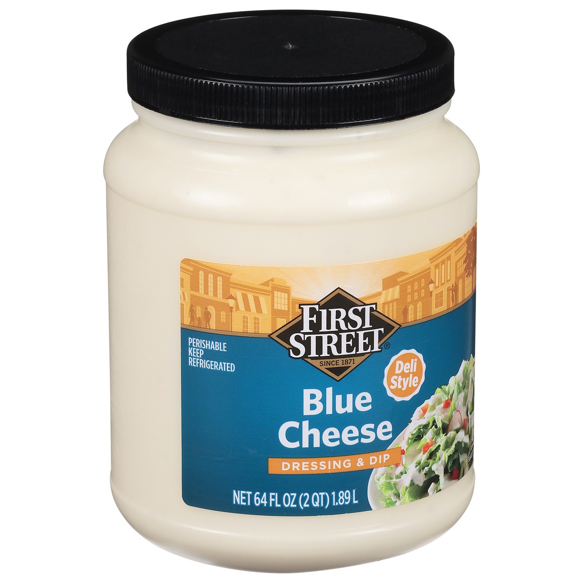 slide 4 of 4, First Street Blue Cheese Dressing, 64 oz