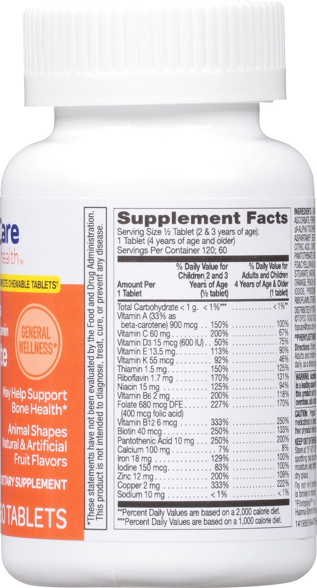 slide 5 of 13, TopCare Vitamins Child Complete Chew, 60 ct