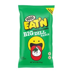 Good Eat'n Big Dill Ranch Tortilla Chips 6 oz