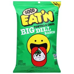Good Eat'n Big Dill Ranch Tortilla Chips 6 oz