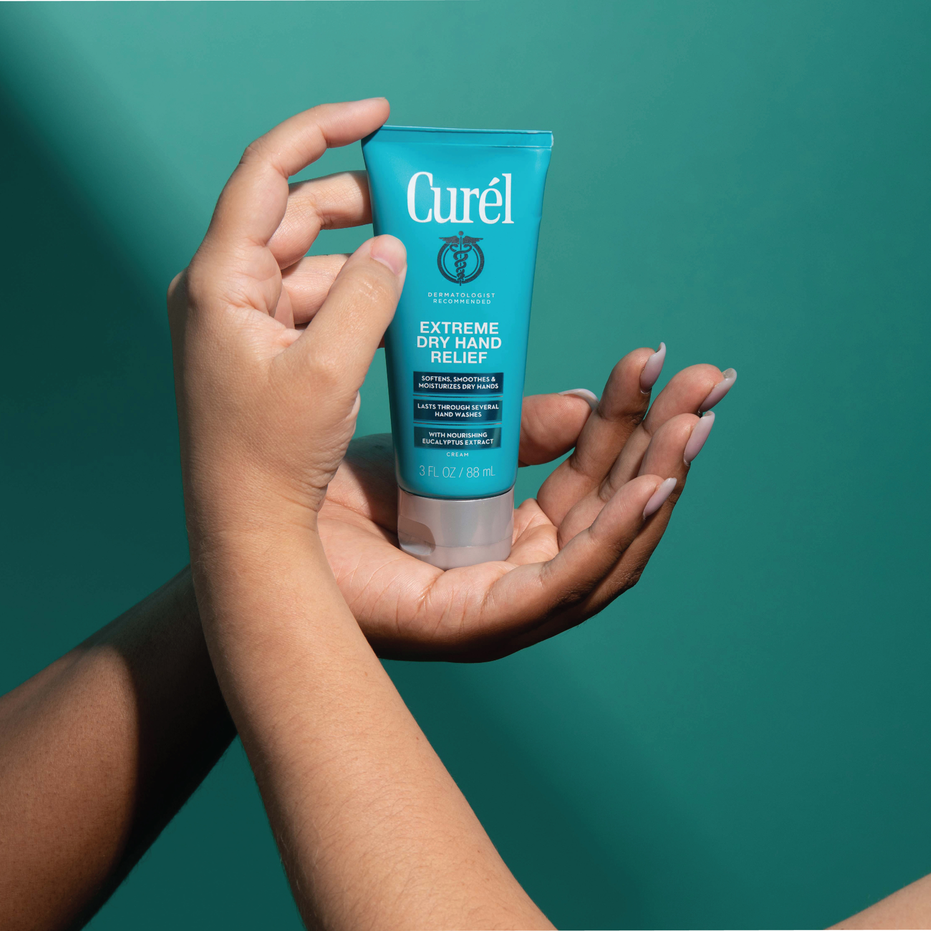 slide 4 of 5, Curél Extreme Dry Hand Relief, Dermatologist Recommended, Long-Lasting Hand Cream For Dry Hands, Paraben Free, Fragrance-Free Hand Lotion, 3.0 Oz Tube, 3 fl oz