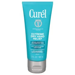 Curél Extreme Dry Hand Relief, Dermatologist Recommended, Long-Lasting Hand Cream For Dry Hands, Paraben Free, Fragrance-Free Hand Lotion, 3.0 Oz Tube
