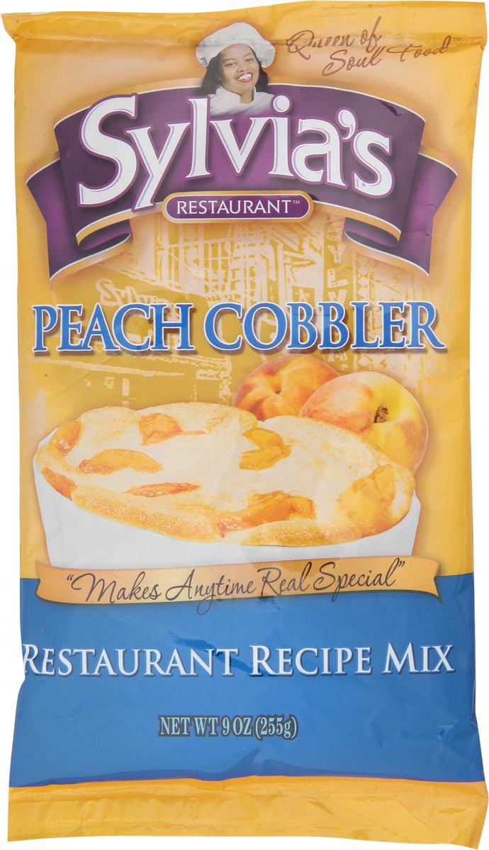 slide 7 of 9, Sylvia's Restaurant Peach Cobbler Restaurant Recipe Mix 9 oz, 9 oz