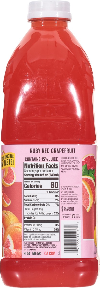 slide 8 of 13, Old Orchard Ruby Red Grapefruit Juice Cocktail - 64 fl oz, 64 fl oz