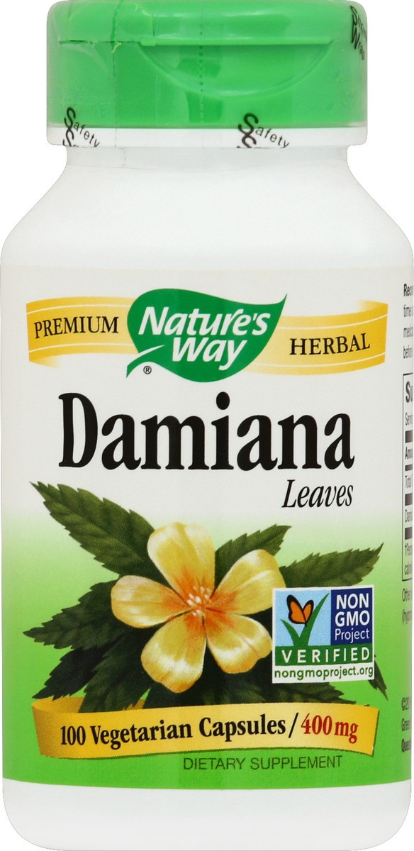 slide 1 of 1, Nature's Way Damiana Leaves 100 ea, 100 ct