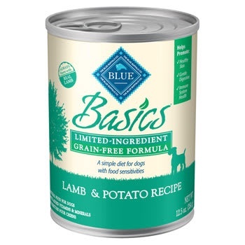 slide 1 of 1, Blue Buffalo Basics Limited Ingredient Grain Free Lamb & Potato Canned Dog Food, 12.5 oz