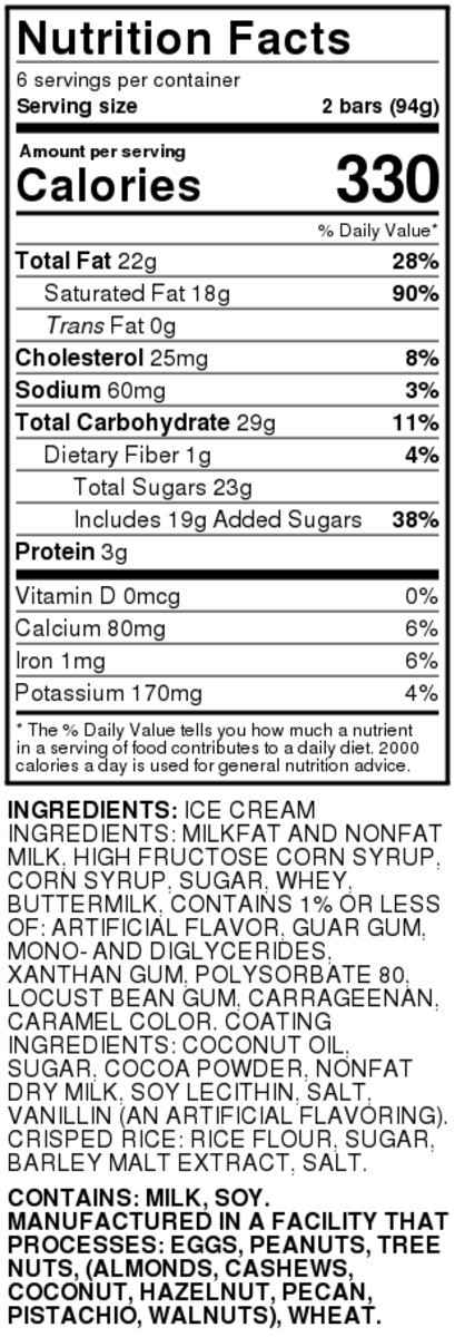 slide 4 of 9, Food Club Crunch Bars Ice Cream, 12 ct