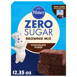 Pillsbury Zero Sugar Chocolate Fudge Brownie Mix 12.35 oz