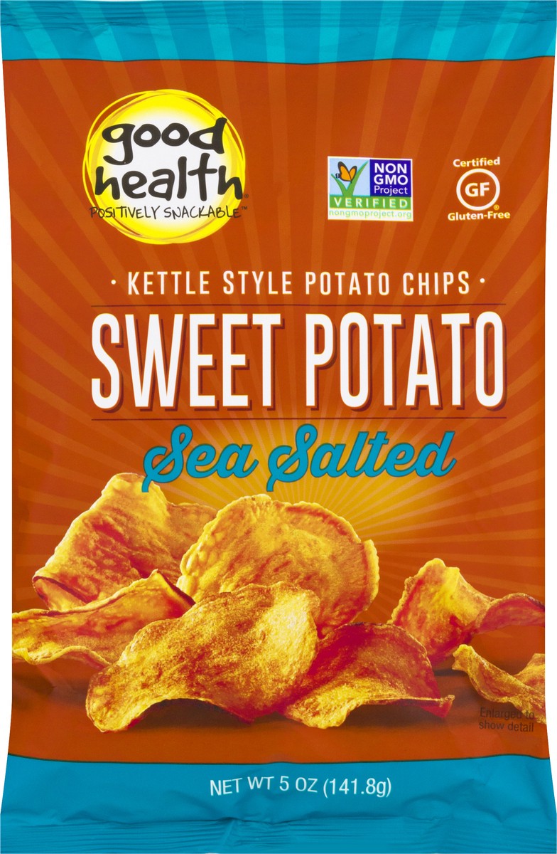 slide 1 of 9, Good Health Chips Sweet Potato, 1 ct