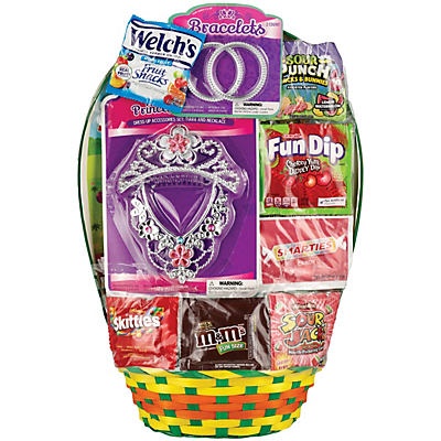 slide 1 of 1, Wonder Treats Girls Princess Easter Gift Basket, 1 ct