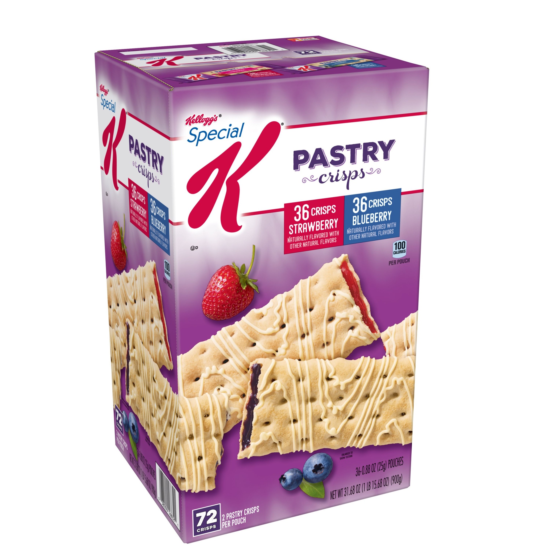 slide 1 of 7, Special K Pastry Crisps Variety Pack, 31.6 oz