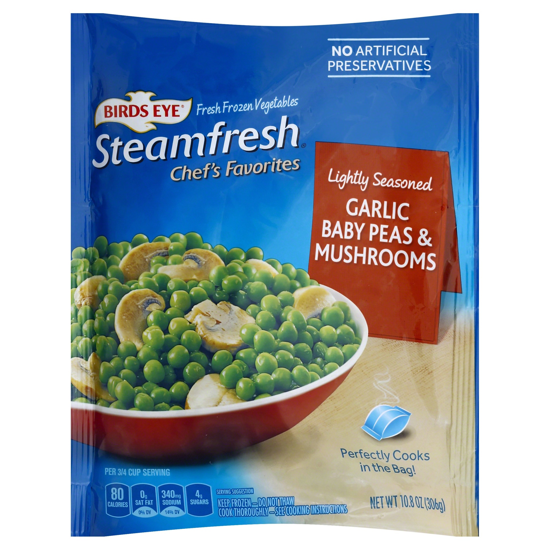 Birds Eye Steamfresh Chef's Favorites Lightly Seasoned Garlic Baby Peas